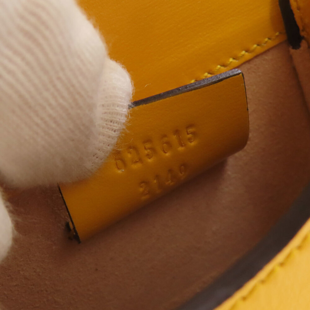GUCCI Authentic Yellow Leather Horsebit Shoulder Bag - Picture 7 of 16